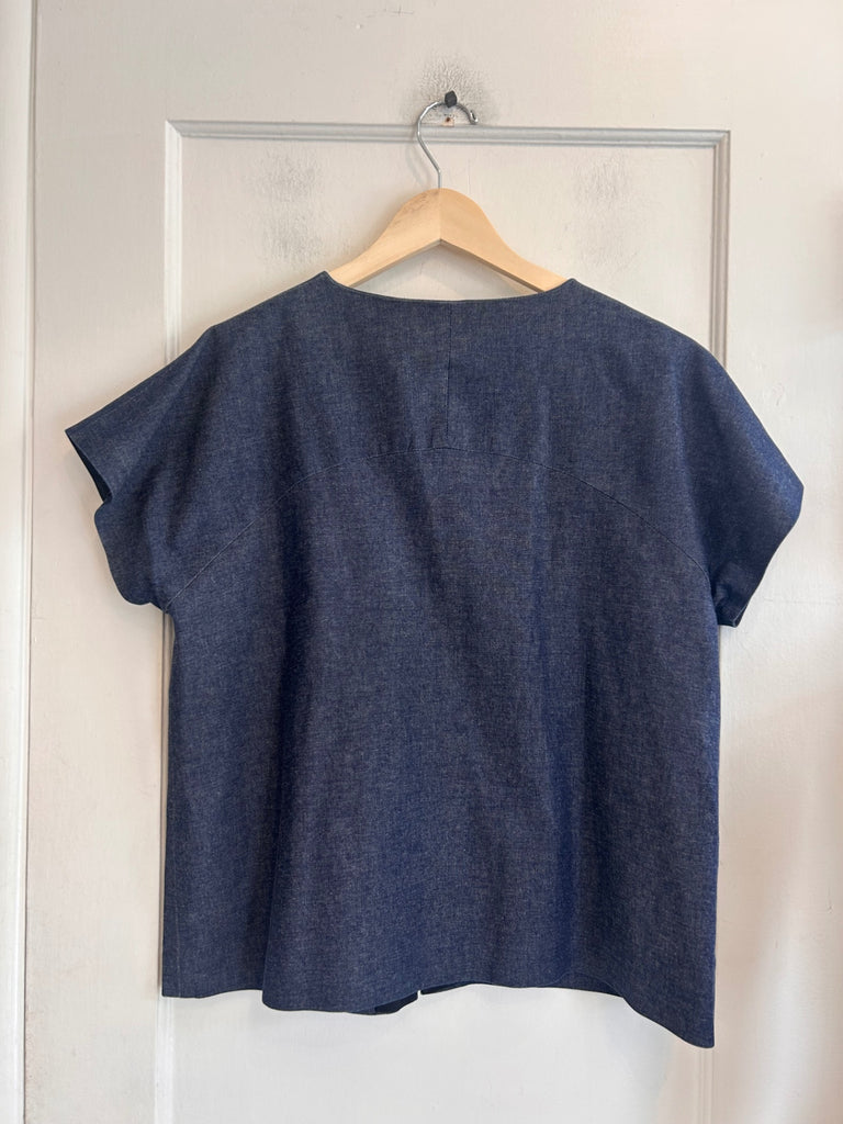 LOOP - Erica Tanov Denim Vest, Sz 2 (#116)