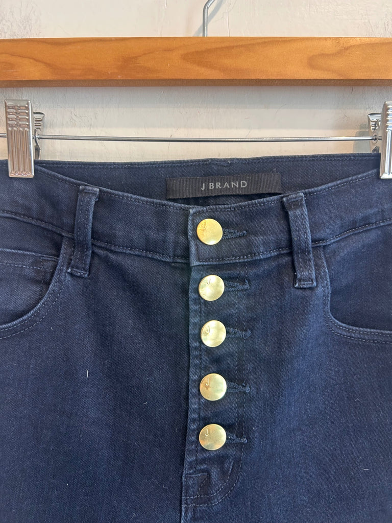 LOOP - J Brand Lillie High Rise Crop Skinny Jeans, Sz 26 (#130)