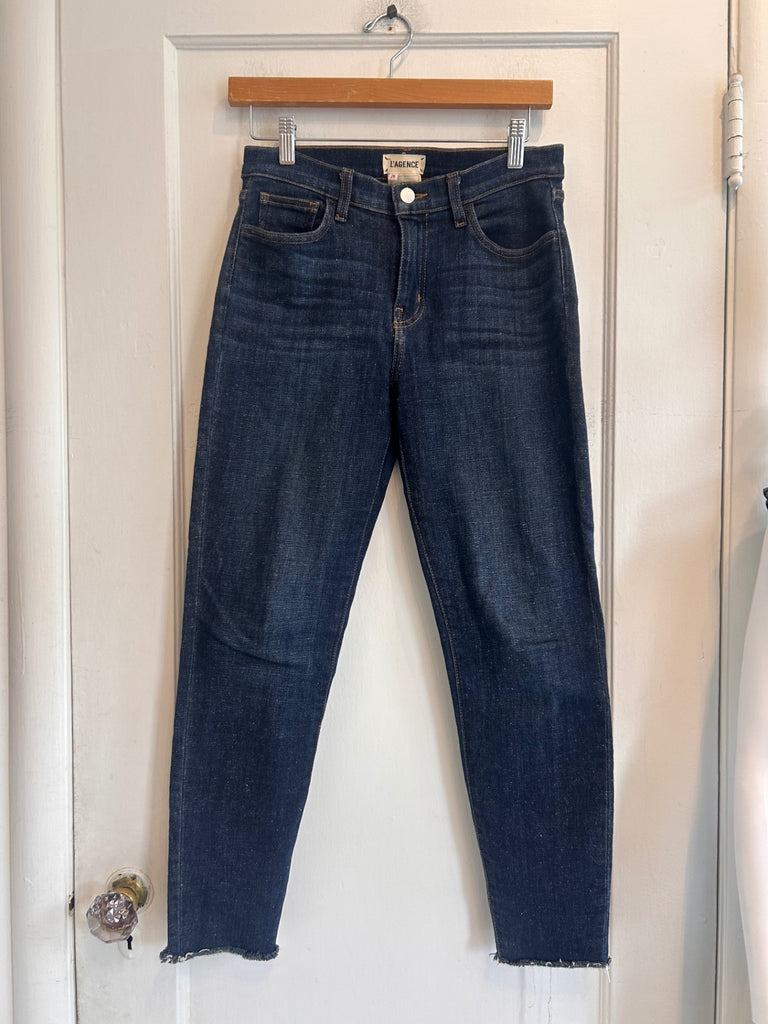 LOOP - L’ Agence Dark Denim Jeans, Sz 26 (#130)