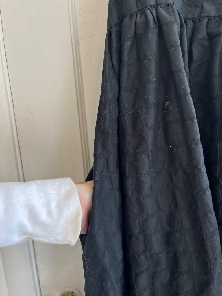 LOOP- Black Crane Maxi Dress, Sz Xs/S