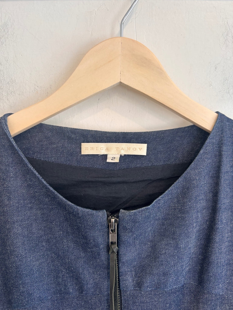 LOOP - Erica Tanov Denim Vest, Sz 2 (#116)