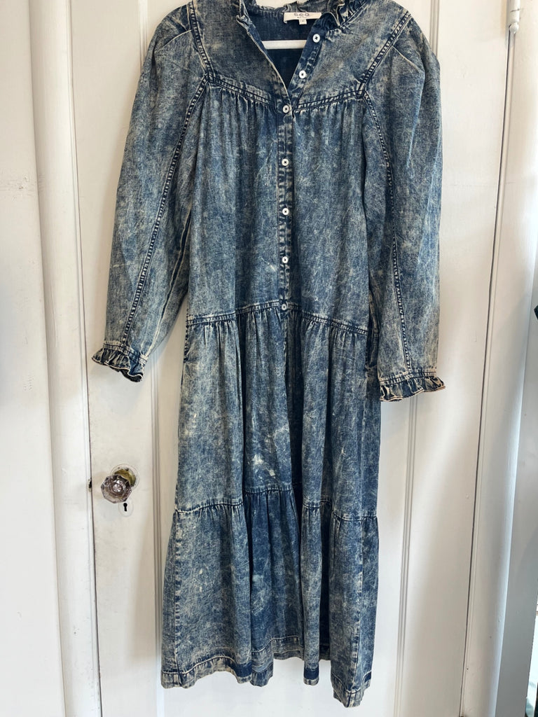 LOOP - Sea Denim Dress, Sz S (#122)