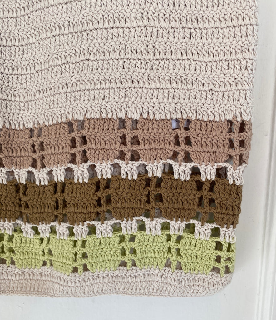 LOOP - Amour Vert Meli Crochet Skirt, Sz S (#450)