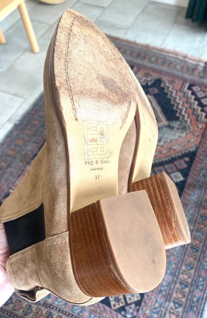 LOOP - rag & bone Suede Booties, Sz 37 (#44)