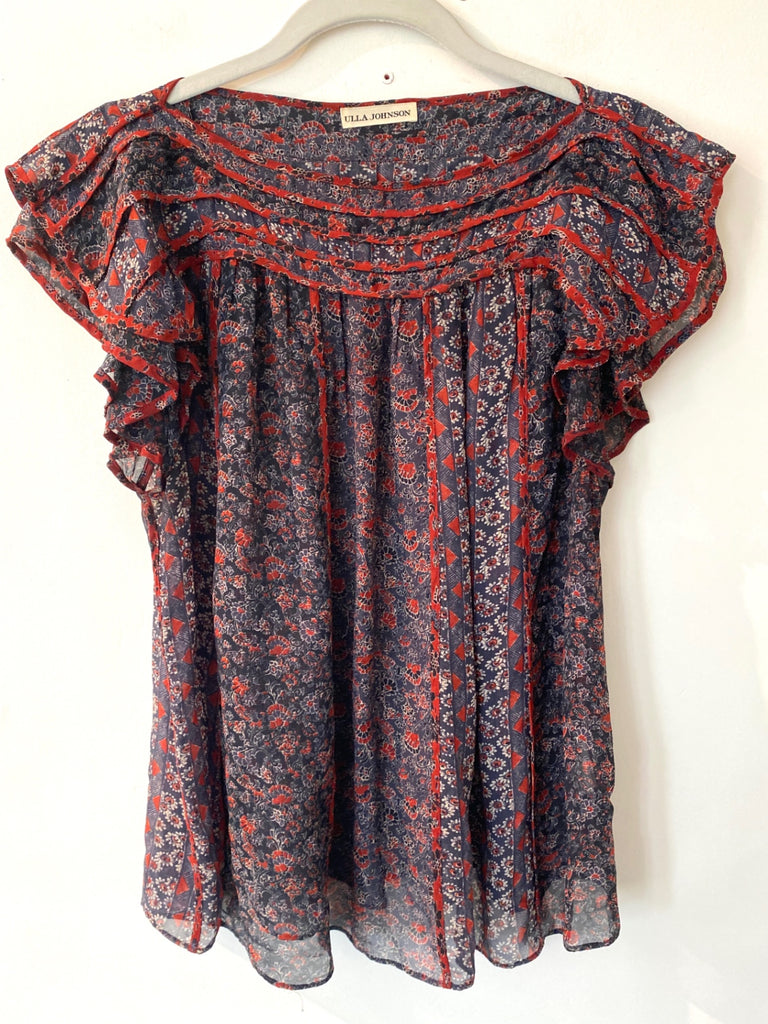 LOOP - Ulla Johnson Silk Blouse, Sz 10 (#460)