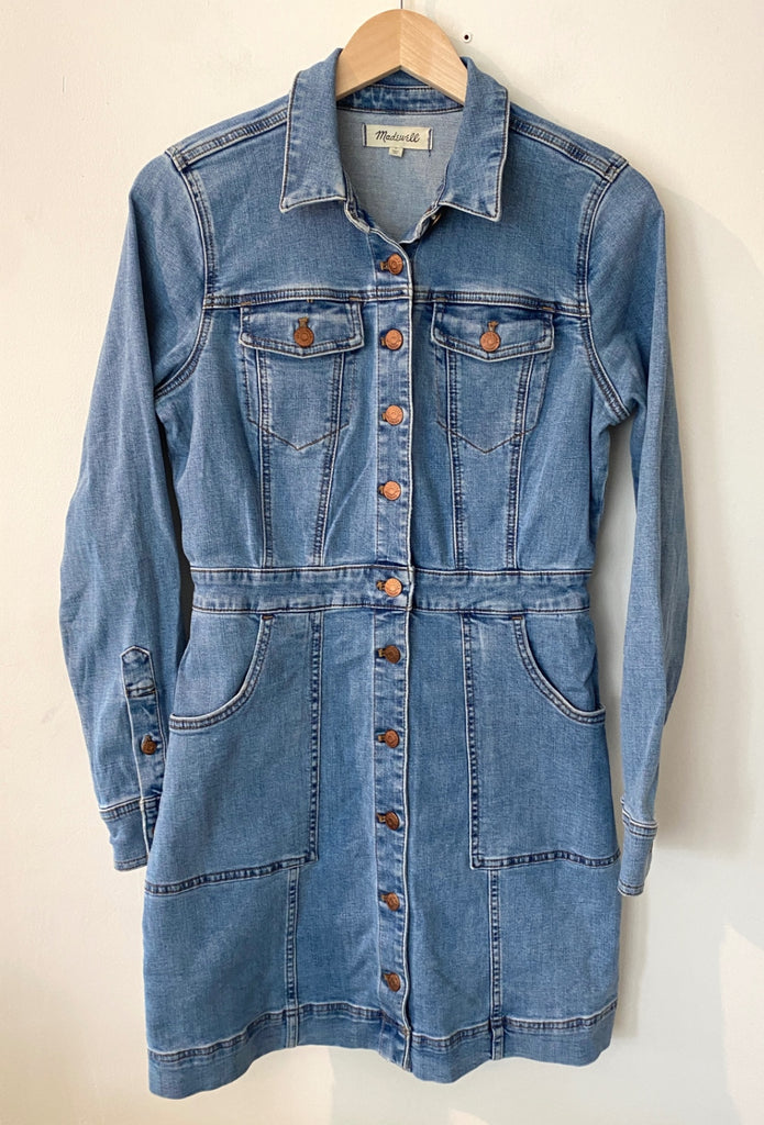 LOOP - Madewell Denim Shirtdress, Sz 8 (#460)