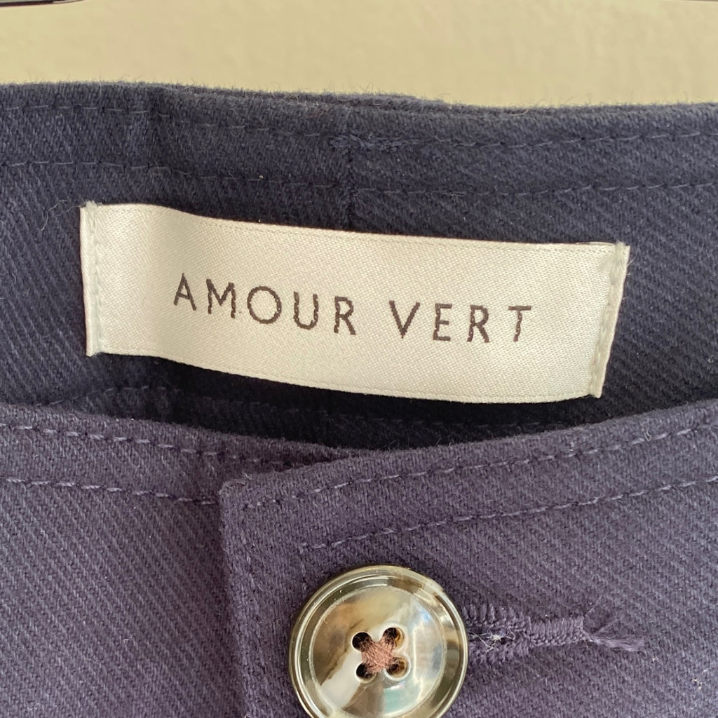 LOOP - Amour Vert Wide Leg Utility Pant Navy, Sz 0 (#450) NEW!