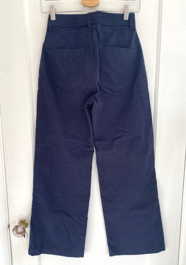 LOOP - Amour Vert Wide Leg Utility Pant Navy, Sz 0 (#450) NEW!