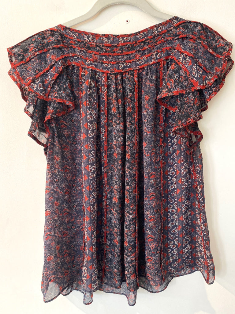 LOOP - Ulla Johnson Silk Blouse, Sz 10 (#460)