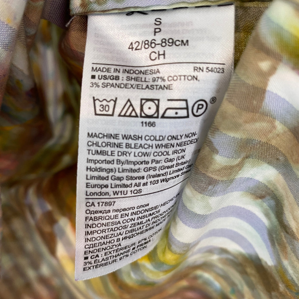 Hipcheck - Ice Dyed Cotton Sleeveless Blouse, Banana Republic, Sz S
