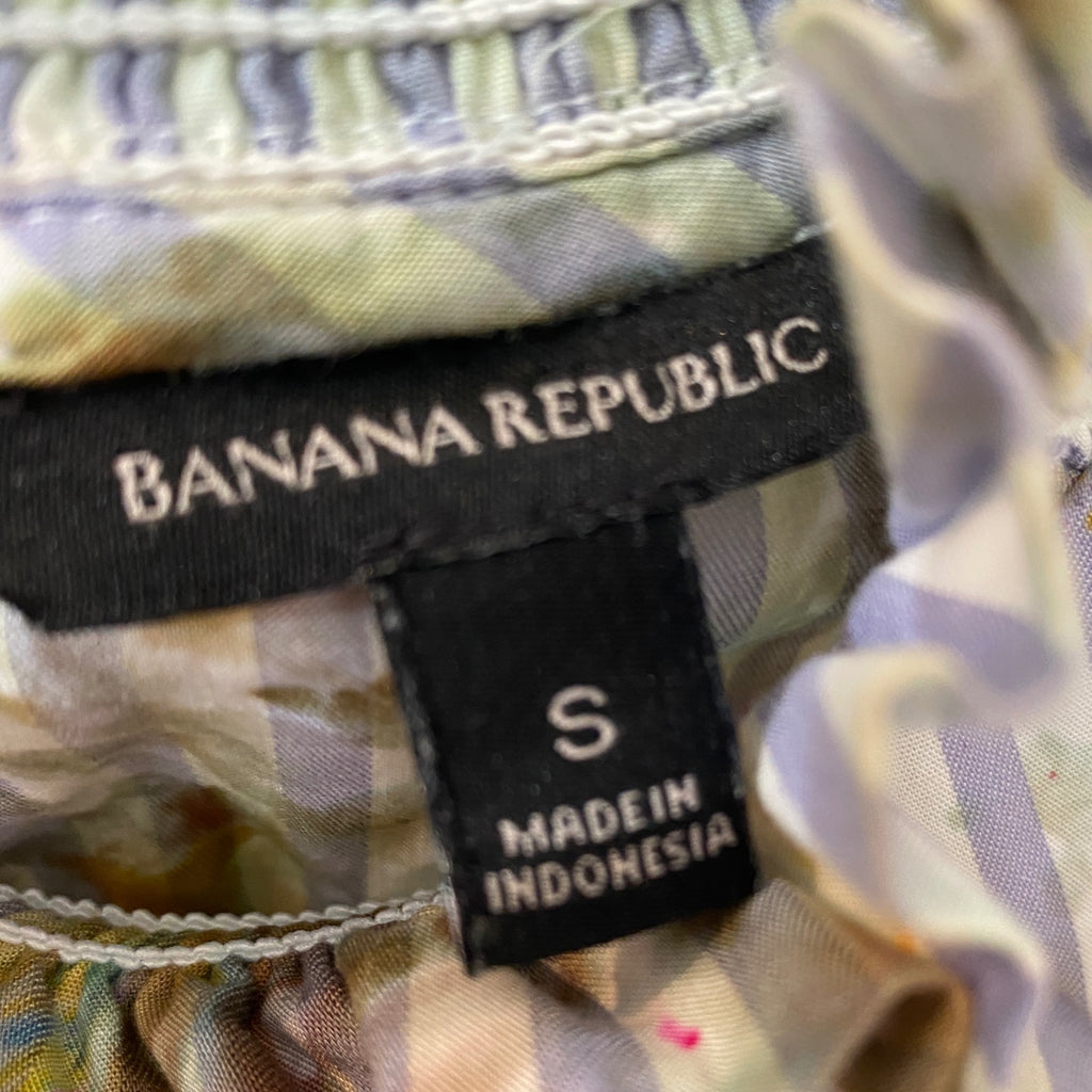 Hipcheck - Ice Dyed Cotton Sleeveless Blouse, Banana Republic, Sz S