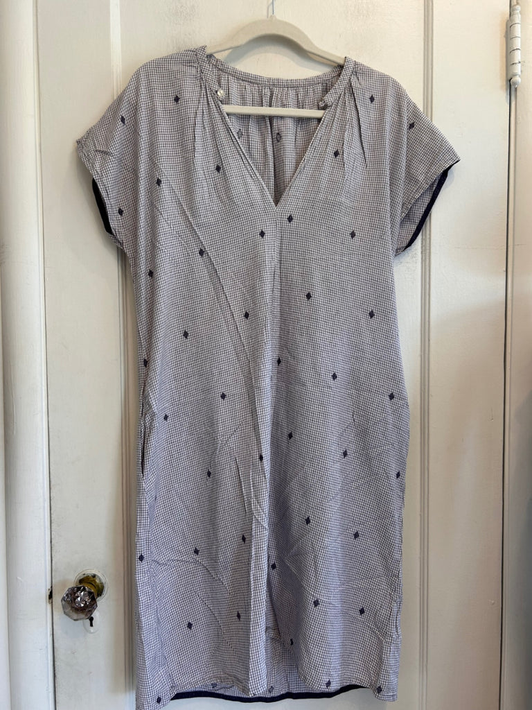 LOOP - Grid Dress with Pockets, Sz ~M (#50)