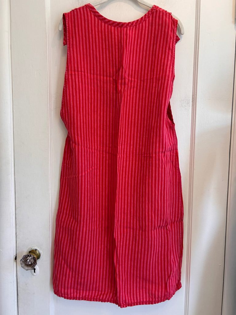 LOOP - Homespun Striped Dress , Sz ~S/M (#50)