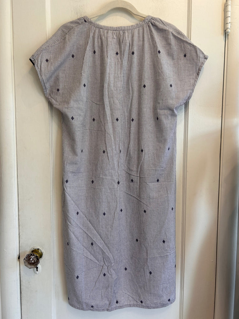 LOOP - Grid Dress with Pockets, Sz ~M (#50)
