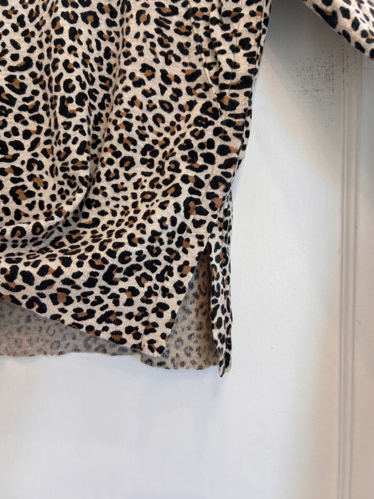 LOOP - Zadig & Voltaire Leopard Print Cashmere Sweater, Sz M (#338)