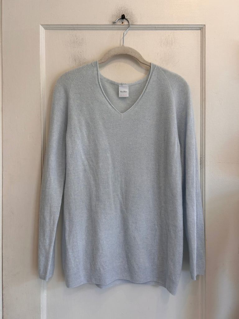LOOP - Max Mara V-Neck Cashmere Sweater, Sz ~M (#338)