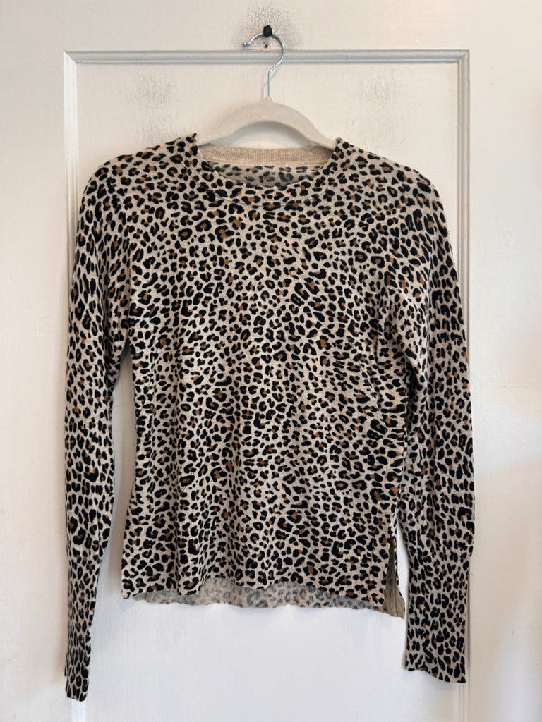 LOOP - Zadig & Voltaire Leopard Print Cashmere Sweater, Sz M (#338)