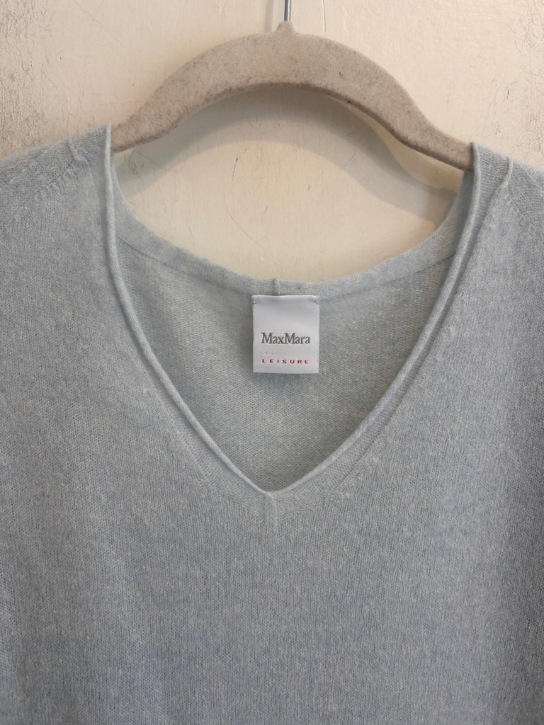 LOOP - Max Mara V-Neck Cashmere Sweater, Sz ~M (#338)