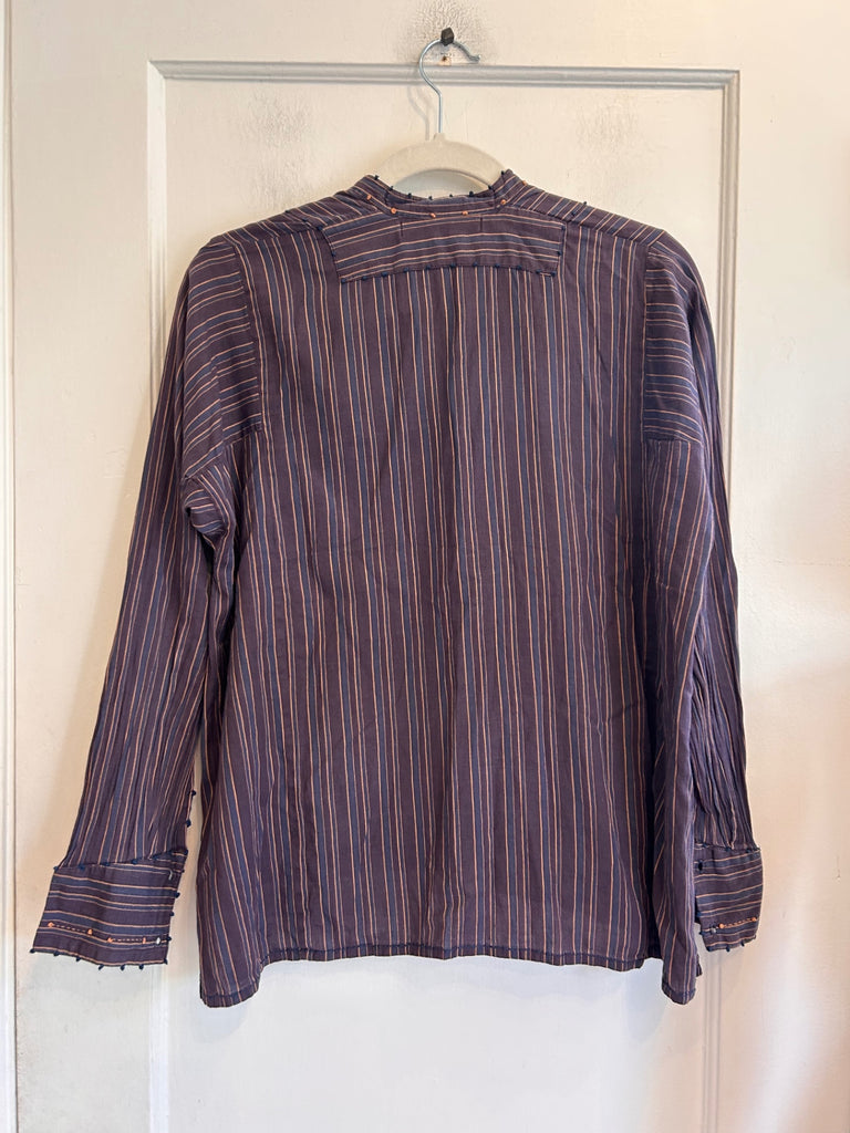 LOOP - Erica Tanov Striped Shirt, Sz 1 (#50)