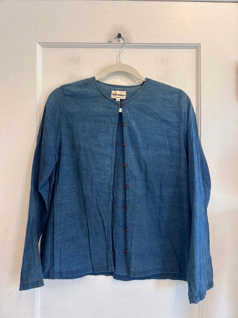 LOOP - Bohemiano by Granpie Blue Shirt, Sz M (#50)