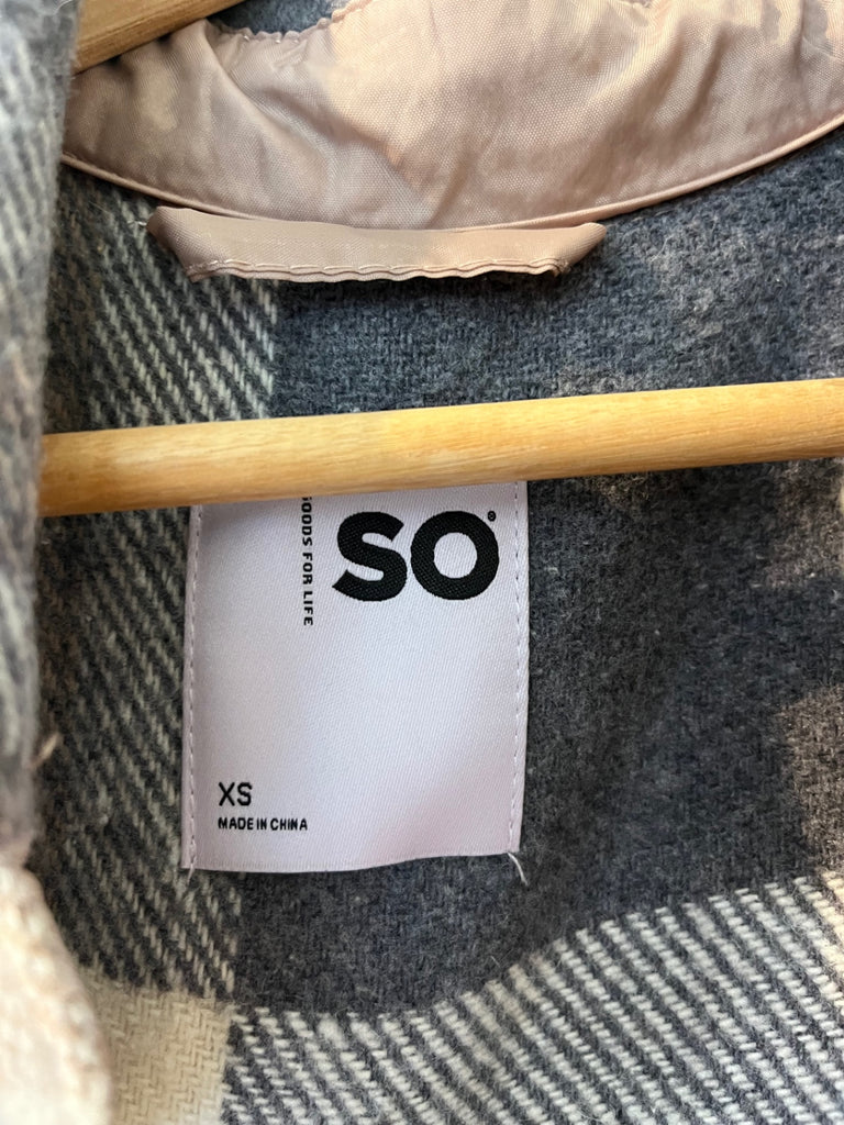 LOOP - SO Plaid Shacket, Sz Xs (#50)