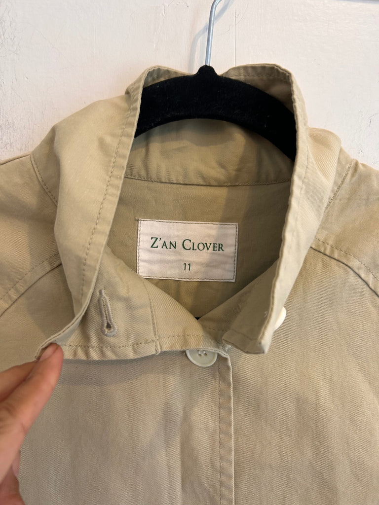 LOOP - Z’an Clover Trench Coat, Sz ~ S (#50)