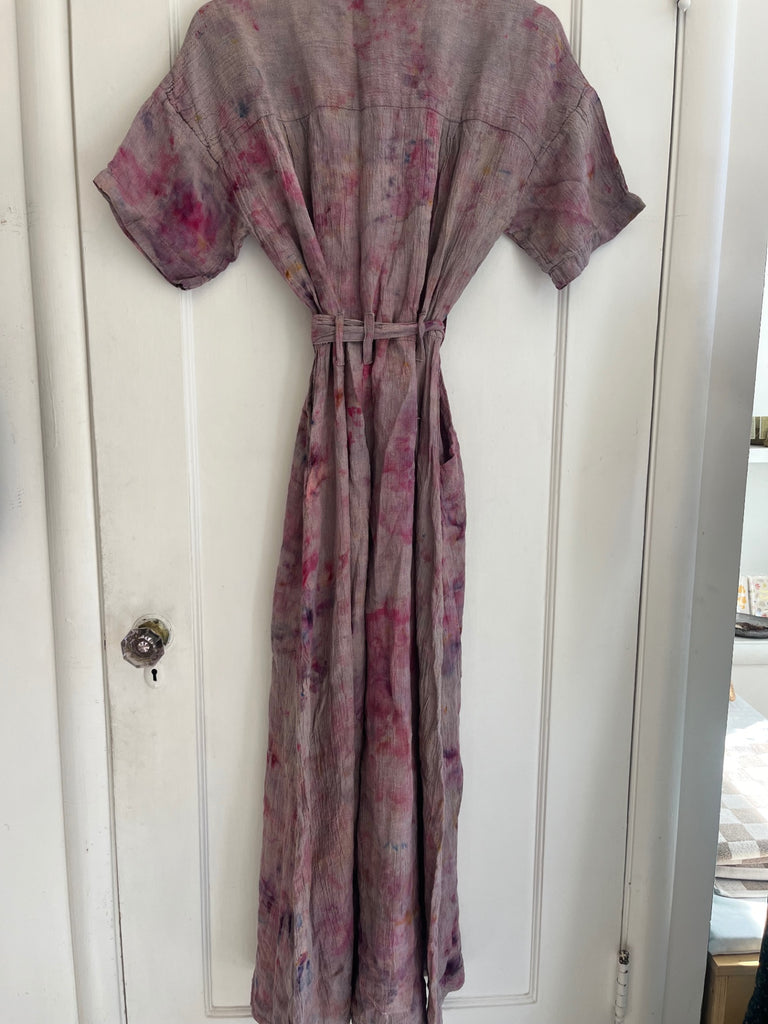LOOP- Esby Garment-Dyed Linen Jumpsuit, Sz S (#19)