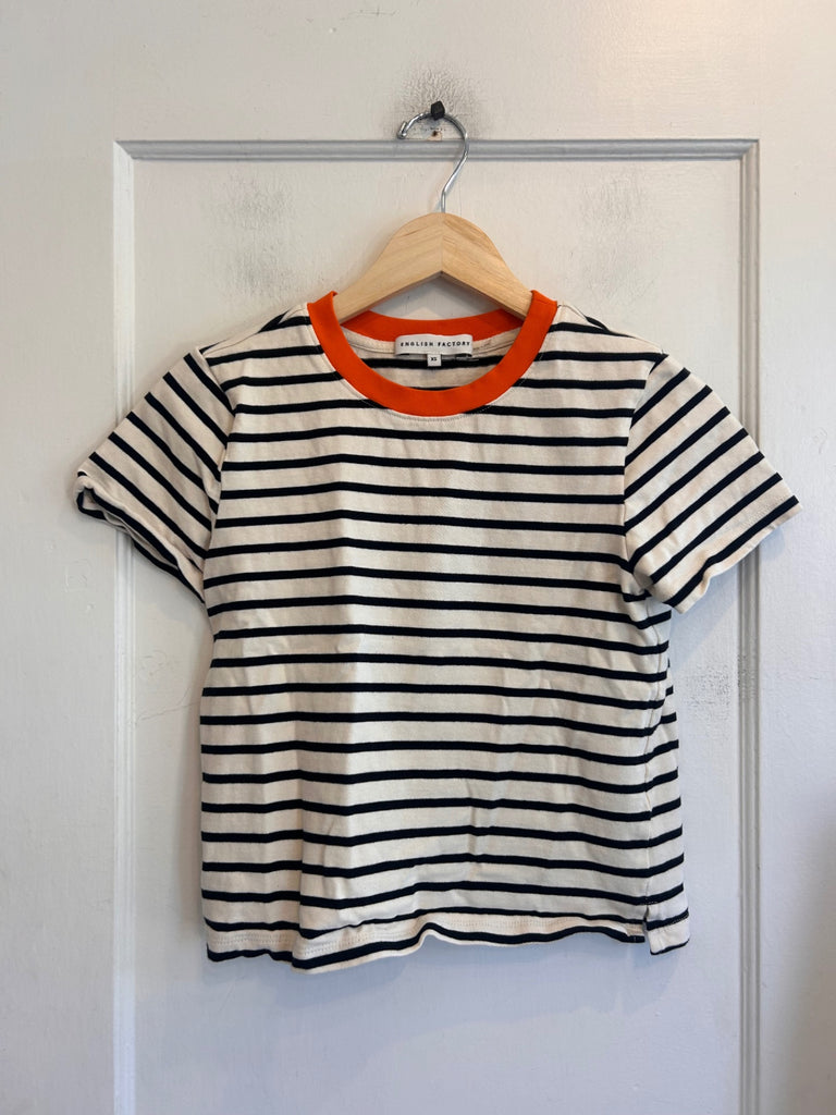 LOOP - English Factory Striped T-Shirt, Sz XS (#80)