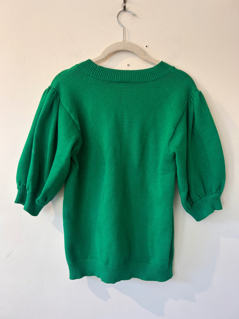 LOOP - Anthropologie Moth Green Sweater, Sz. L (#80)