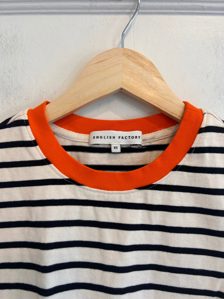 LOOP - English Factory Striped T-Shirt, Sz XS (#80)
