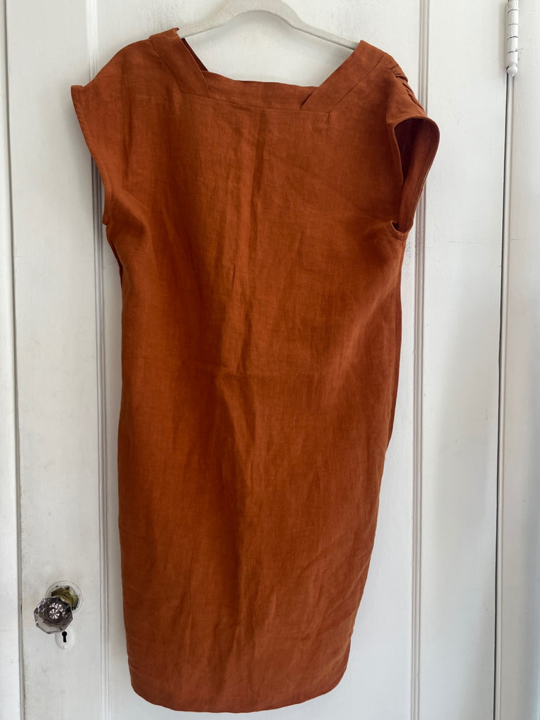 LOOP - Eve Gravel Linen Dress, Sz M (#19)
