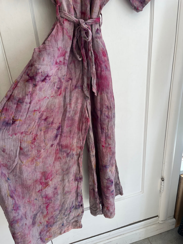 LOOP- Esby Garment-Dyed Linen Jumpsuit, Sz S (#19)