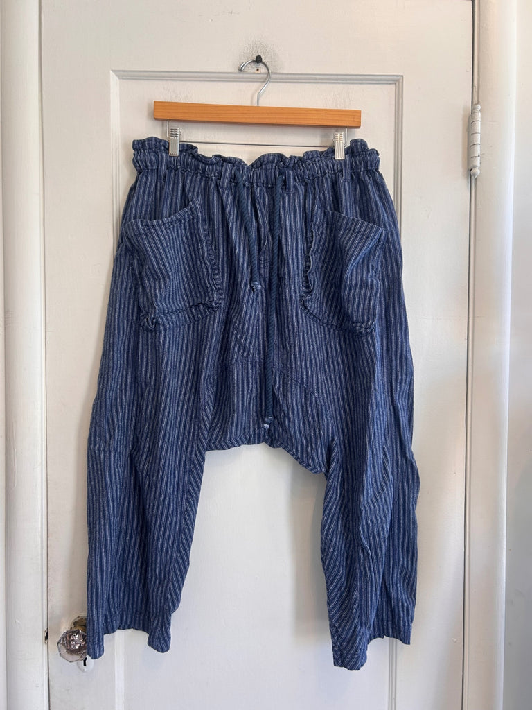 LOOP - Free People Striped Harem Pants, Sz M (#80)