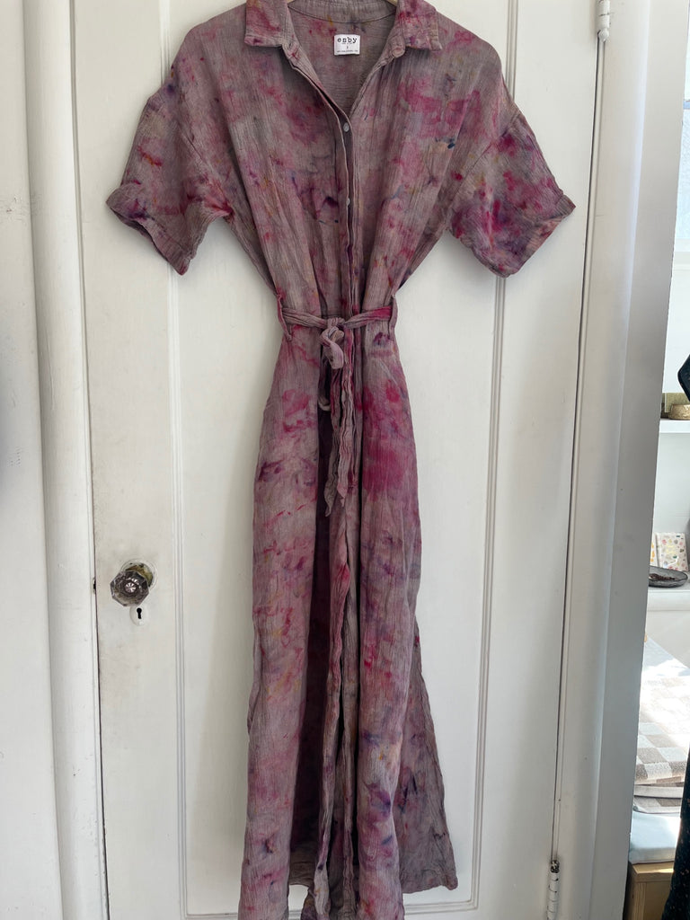 LOOP- Esby Garment-Dyed Linen Jumpsuit, Sz S (#19)