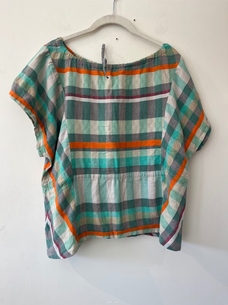 LOOP - Ace and Jig Reversible Checkered Top, Sz. ~S/M (#19)