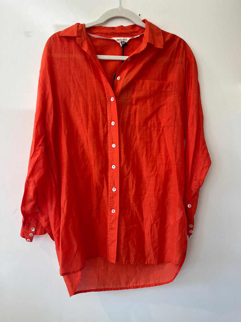 LOOP - White Stuff Delilah Cotton Silk Shirt, Sz. 6 (#19)