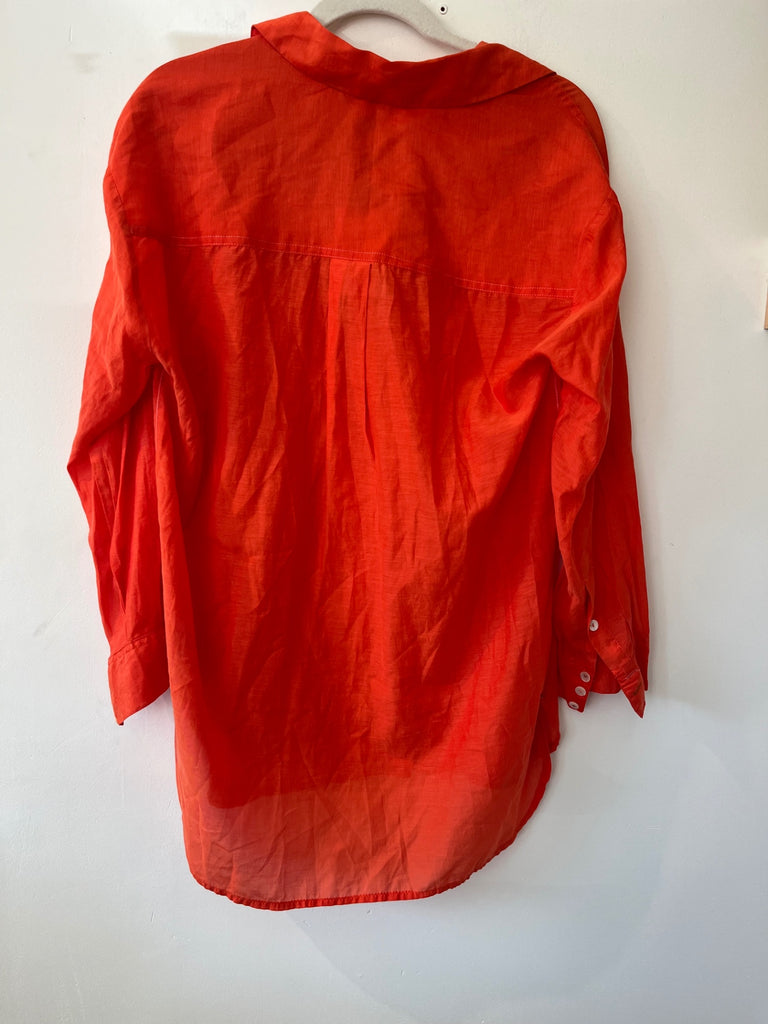 LOOP - White Stuff Delilah Cotton Silk Shirt, Sz. 6 (#19)