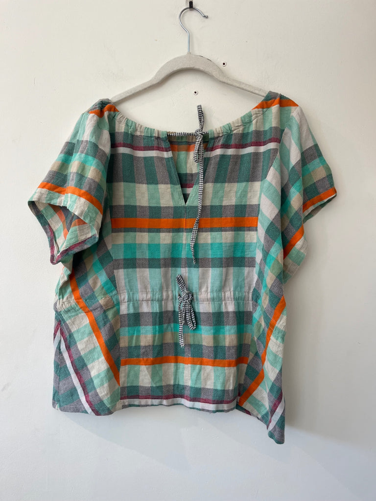 LOOP - Ace and Jig Reversible Checkered Top, Sz. ~S/M (#19)