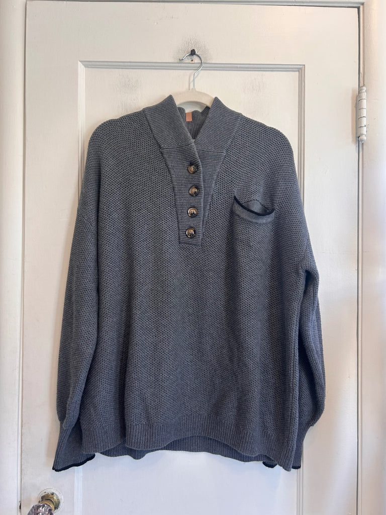 LOOP - Lunya Cottonsilk Pocket Henley, Sz. L/XL (#370)