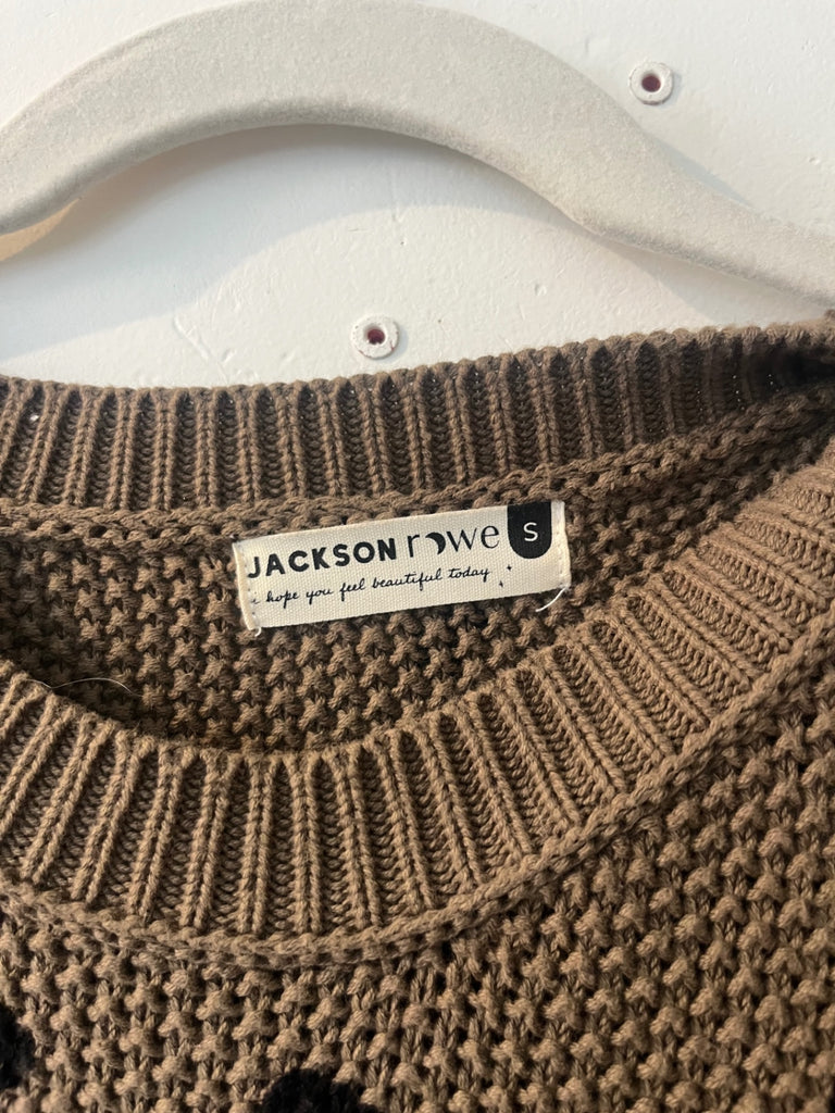 Jackson Rowe Polka Dot Sweater, Sz S (#108)