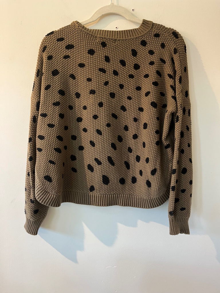 Jackson Rowe Polka Dot Sweater, Sz S (#108)
