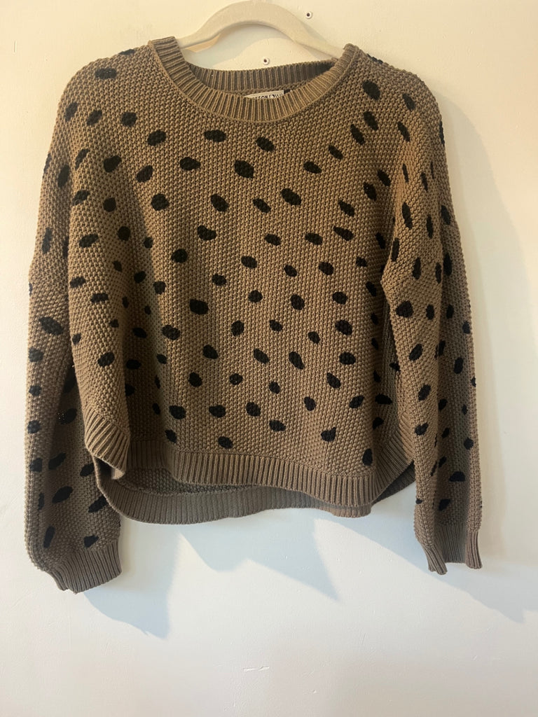 Jackson Rowe Polka Dot Sweater, Sz S (#108)