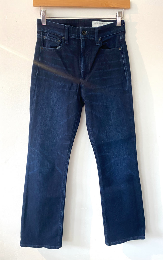 LOOP - Rag & Bone Nina High-Rise Ankle Flare Jeans, Sz 25 (#148)