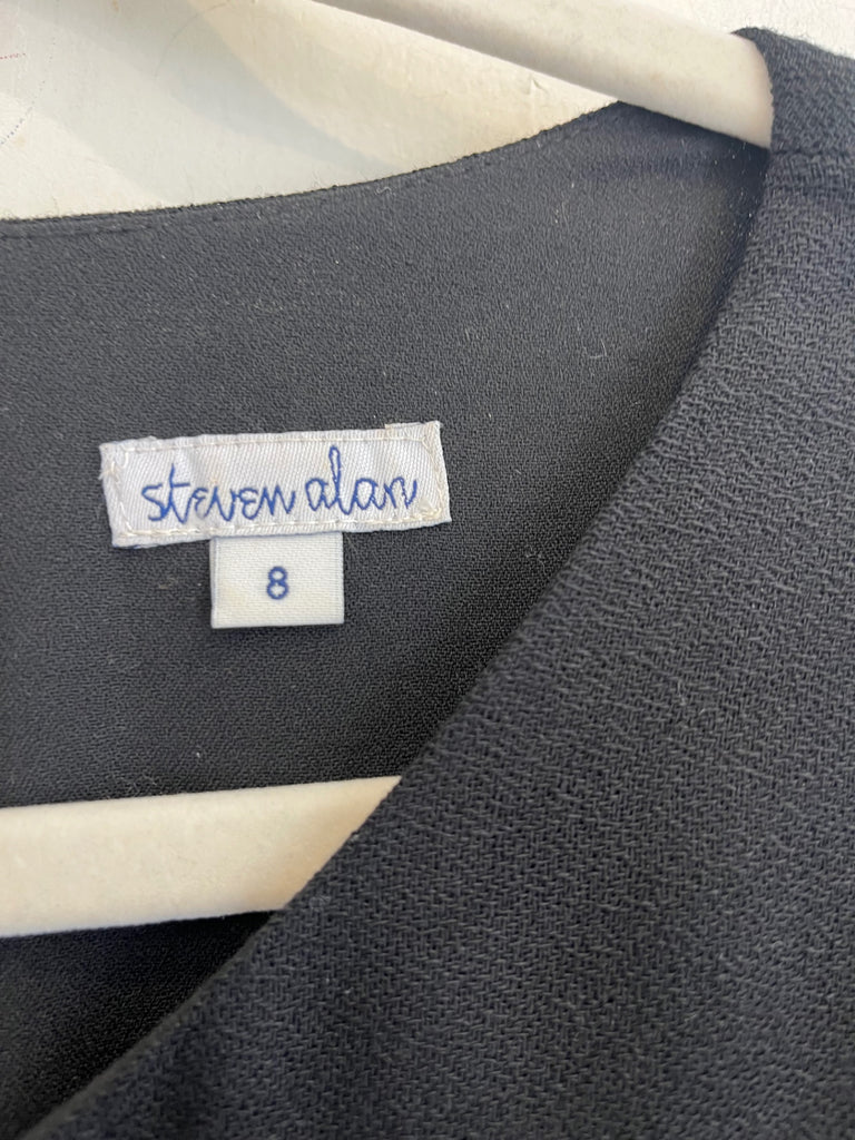 LOOP- Steven Alan Black Dress, Sz 8 (#370)