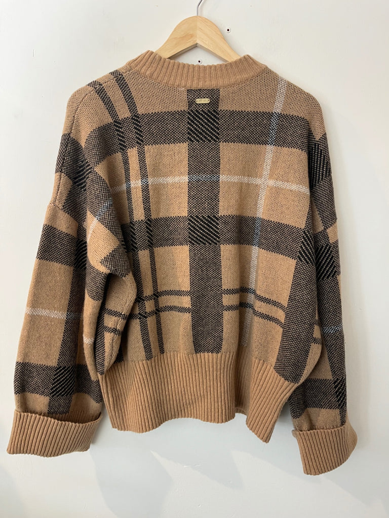 LOOP- Barbour Plaid Sweater, Sz 12 (#370)