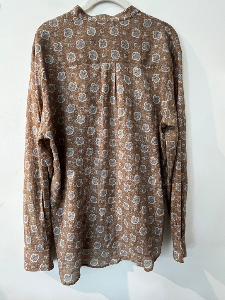 LOOP- Mois Mont Printed Cotton Top- Sz 12 (#370)