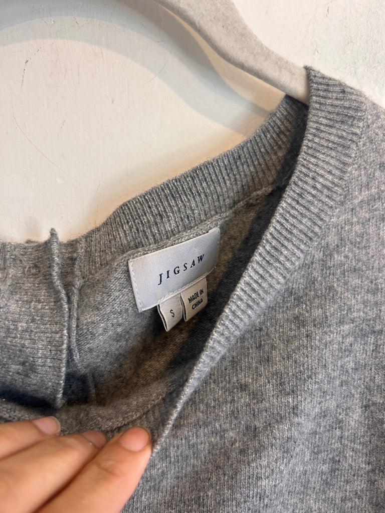 LOOP- Jigsaw Gray Sweater, Sz. S (#118)