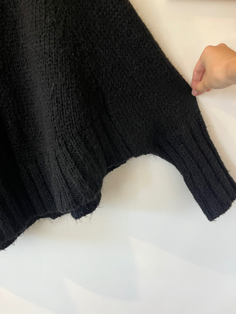 Mami “Poncho Style” Cable Knit Tutleneck, (#425)