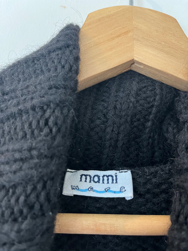 Mami “Poncho Style” Cable Knit Tutleneck, (#425)