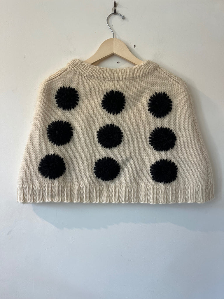 LOOP - Frances Valentine Cream Poncho, (#425)